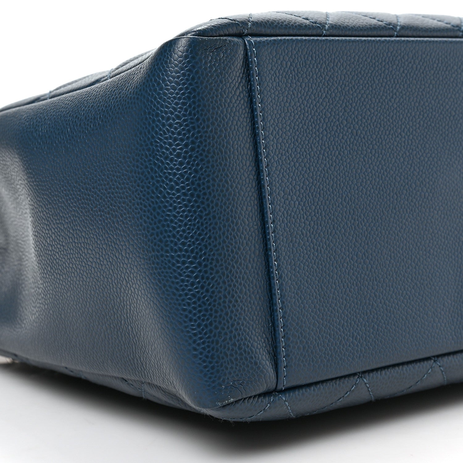 Chanel Caviar Quilted Grand Shopping Tote GST Blue 7 of 8