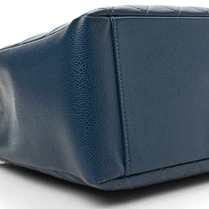 Chanel Caviar Quilted Grand Shopping Tote GST Blue 7 of 8