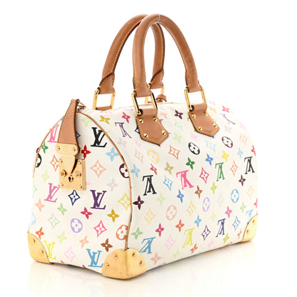 Louis Vuitton Monogram Multicolor Speedy 30 White 3 of 14
