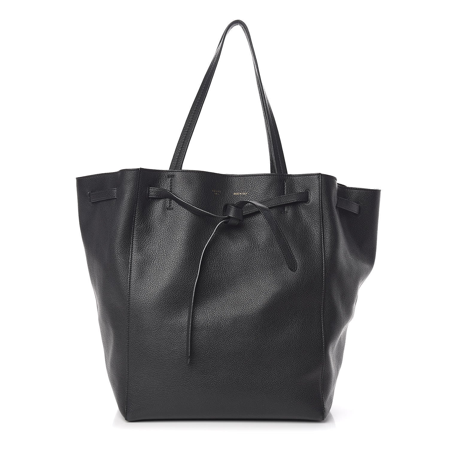Celine Soft Grained Calfskin Medium Belt Cabas Phantom Black 1 of 13