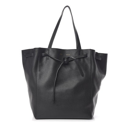 Celine Soft Grained Calfskin Medium Belt Cabas Phantom Black 1 of 13