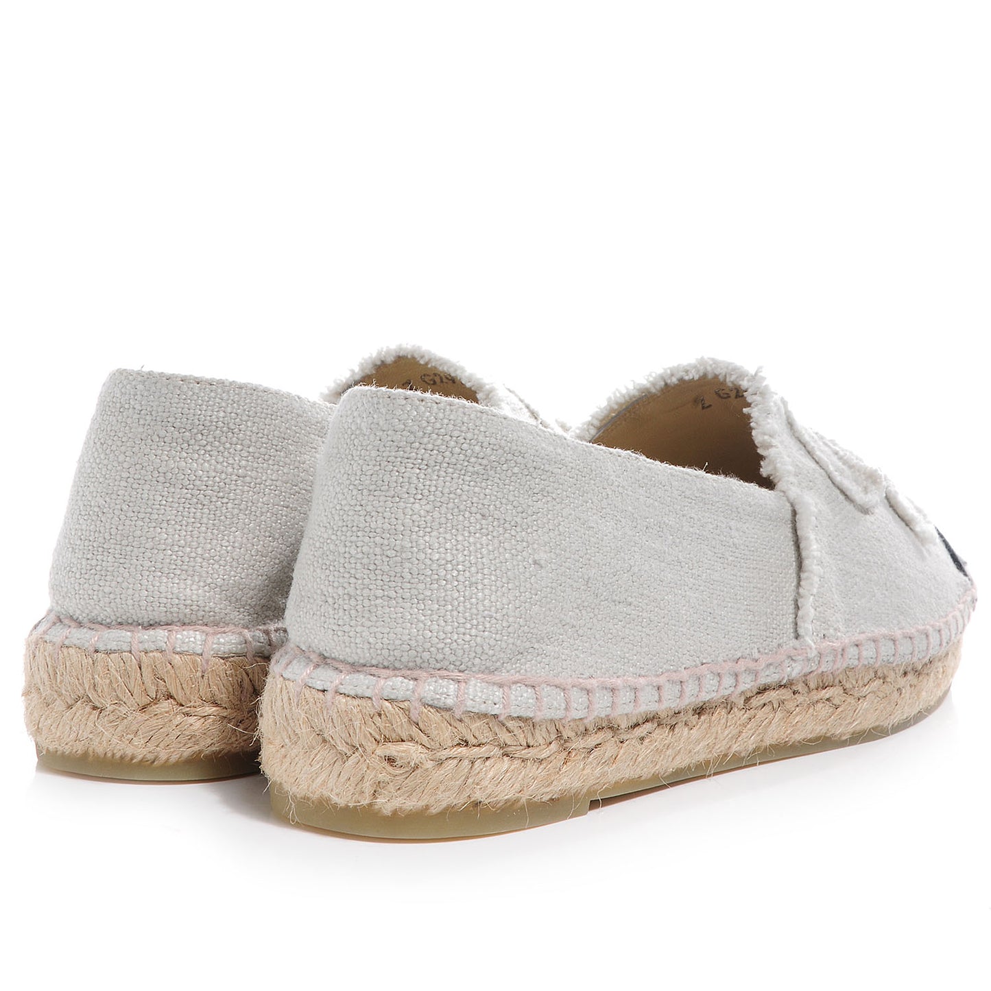 Toile Espadrilles Beige Black 37