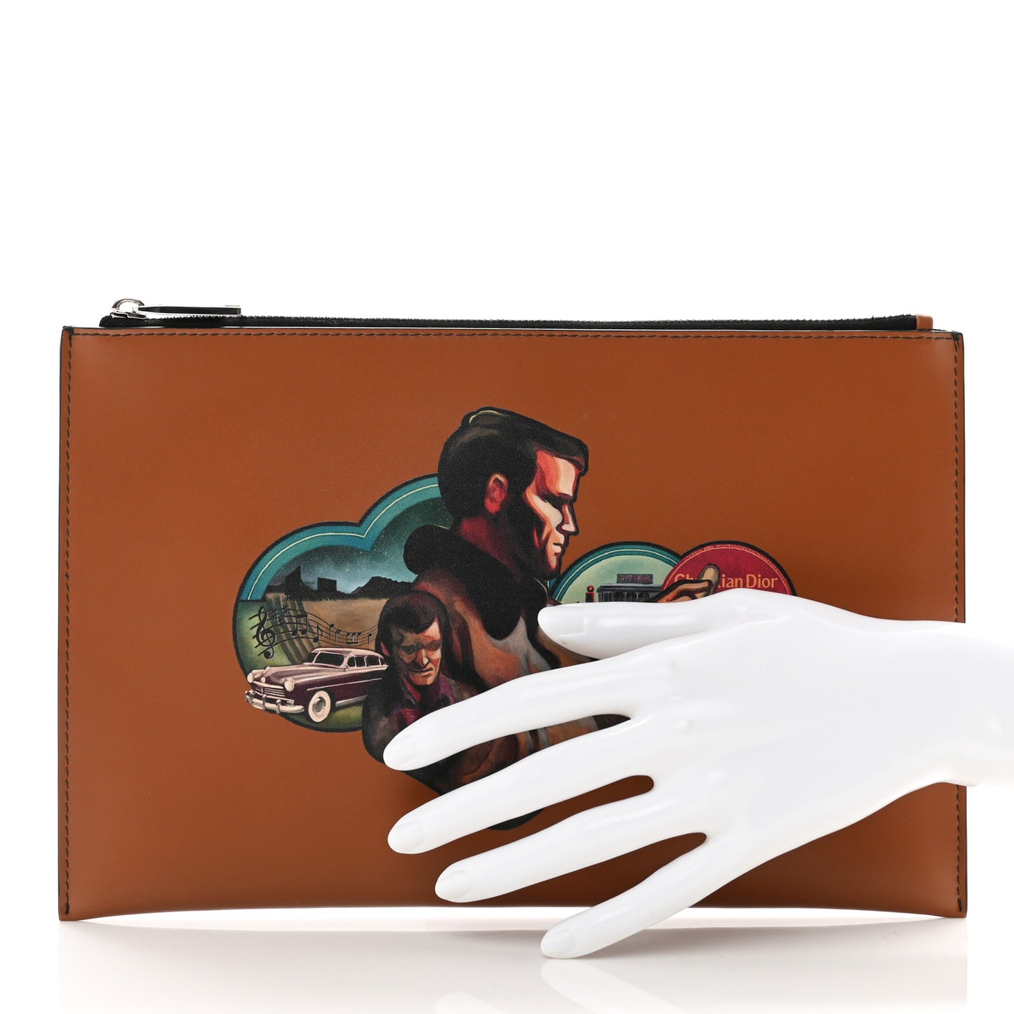 HOMME Calfskin On The Road Flat Pouch