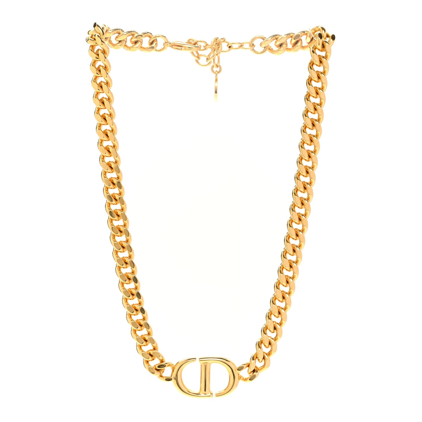 Metal Choker Necklace Gold