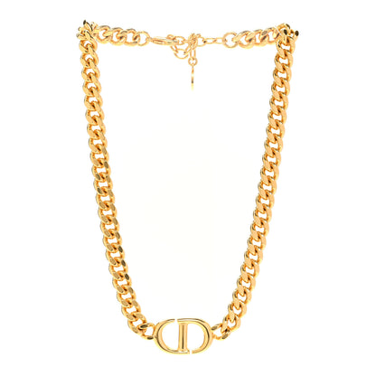 Christian Dior Metal Choker Necklace Gold 3 of 5
