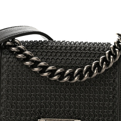 Chanel Goatskin Quilted Small Chain Mail Boy Flap Grey 8 of 13