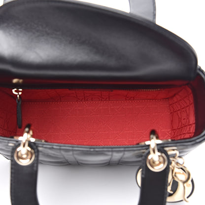 Christian Dior Lambskin Cannage Small My ABCDior Lady Dior Black 5 of 13