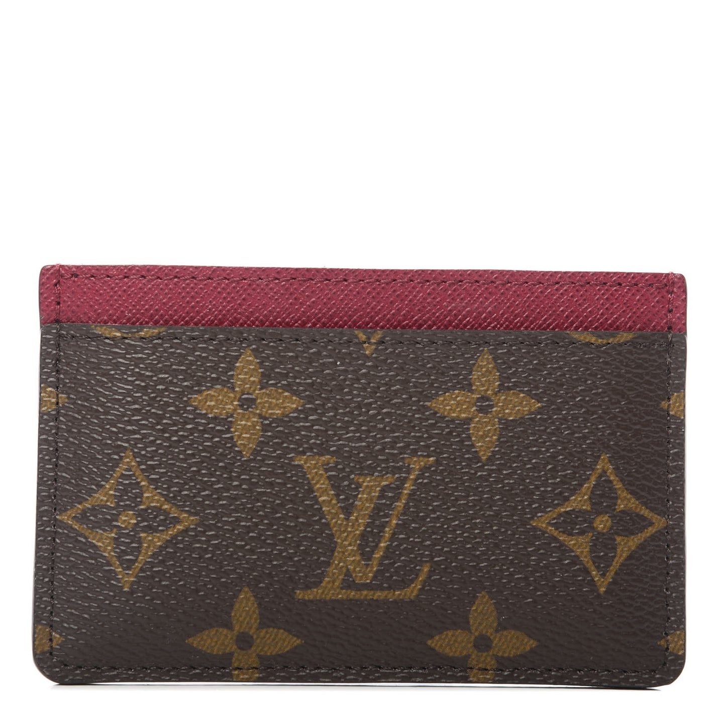 Monogram Card Holder Fuchsia