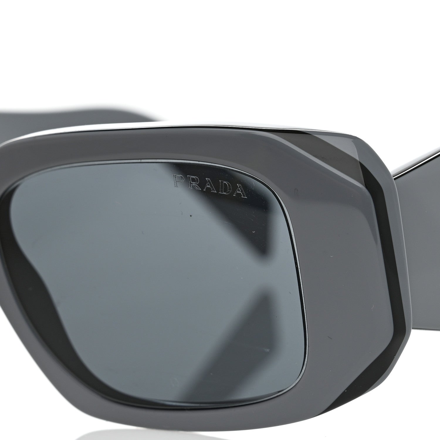 Prada Acetate Symbole Sunglasses SPR17W Graphite Black 7 of 8