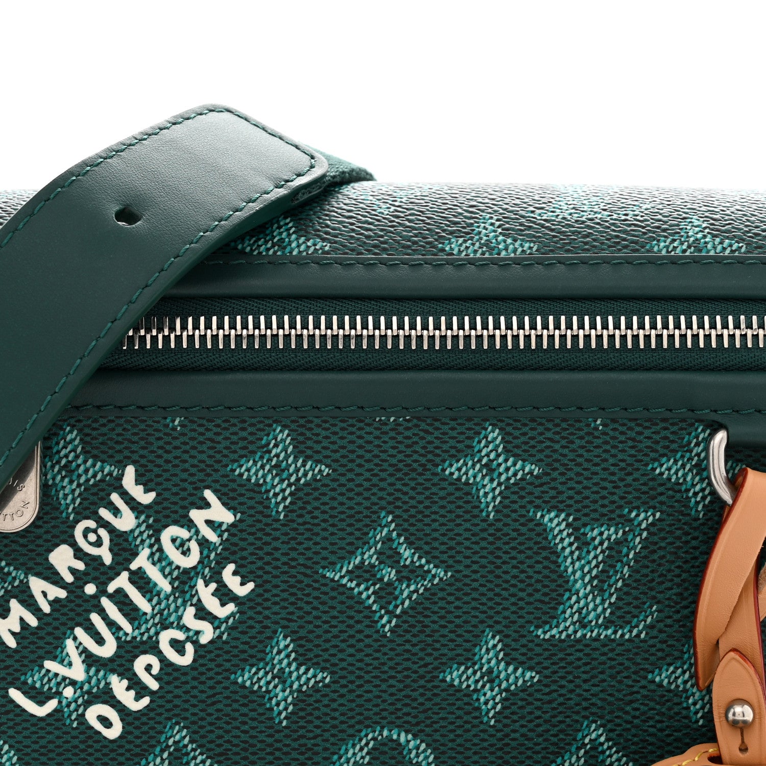Louis Vuitton Monogram Heritage Bosphore Wearable Wallet Green 7 of 9