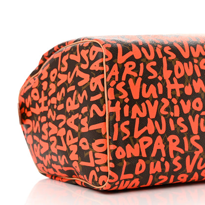 Louis Vuitton Monogram Graffiti Speedy 30 Orange 9 of 13