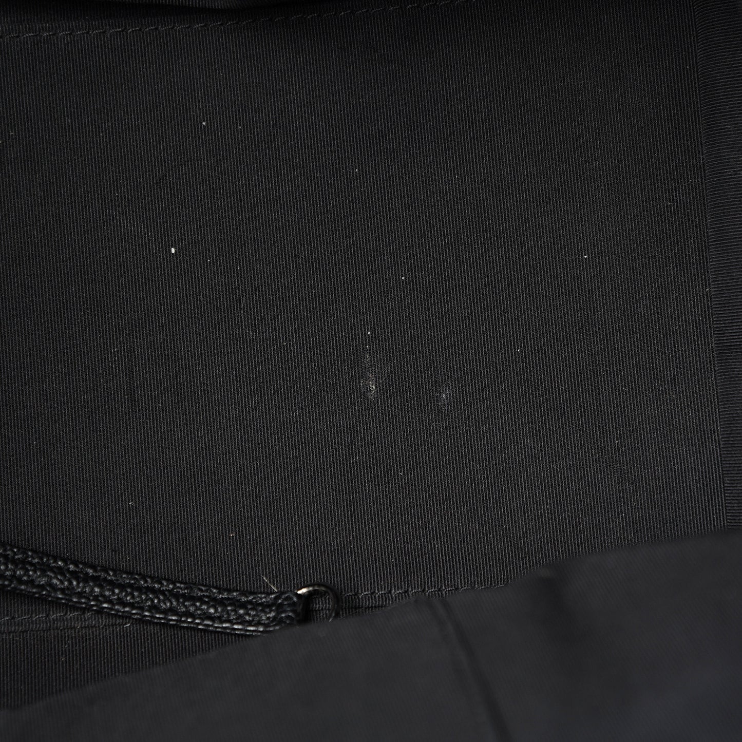 Caviar Stitched Shopping Tote Black