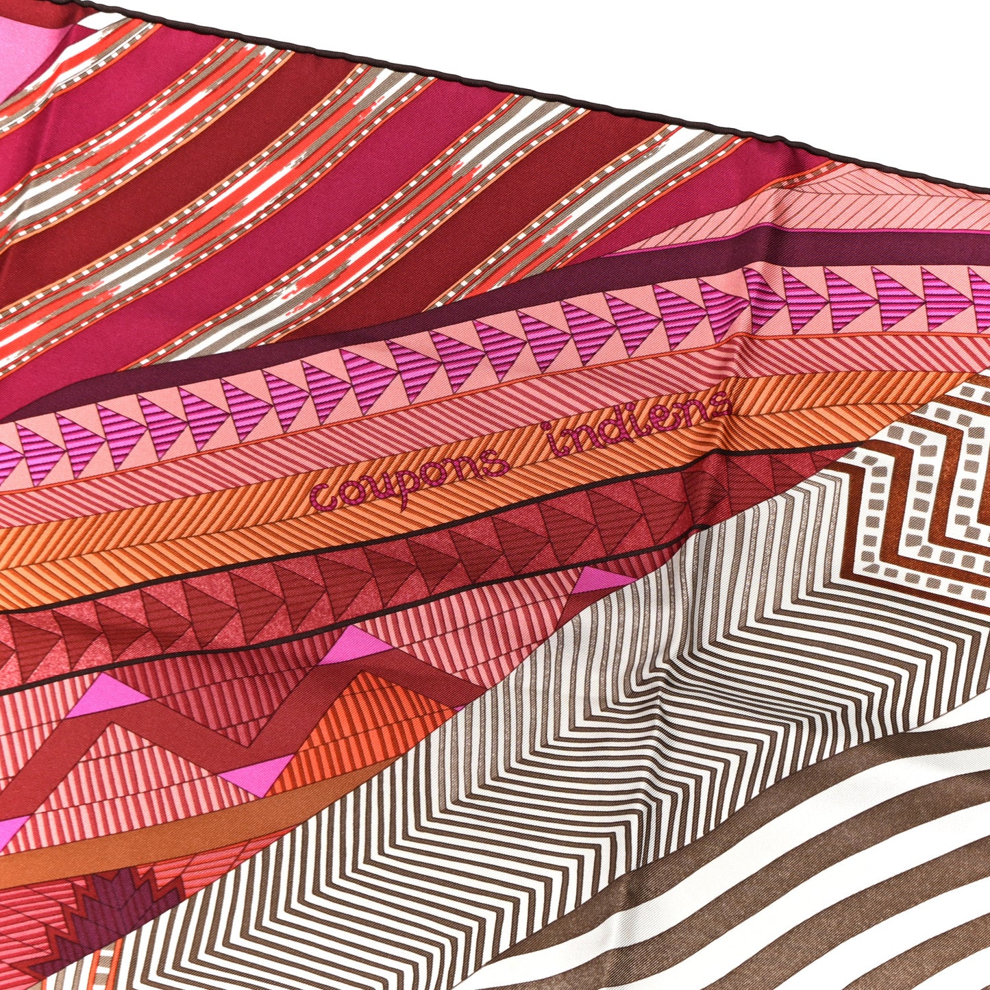Silk Coupons Indiens Scarf 90