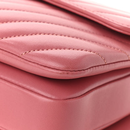 Chanel Lambskin Chevron Quilted Small Trendy CC Dual Handle Flap Bag Light Pink 13 of 17