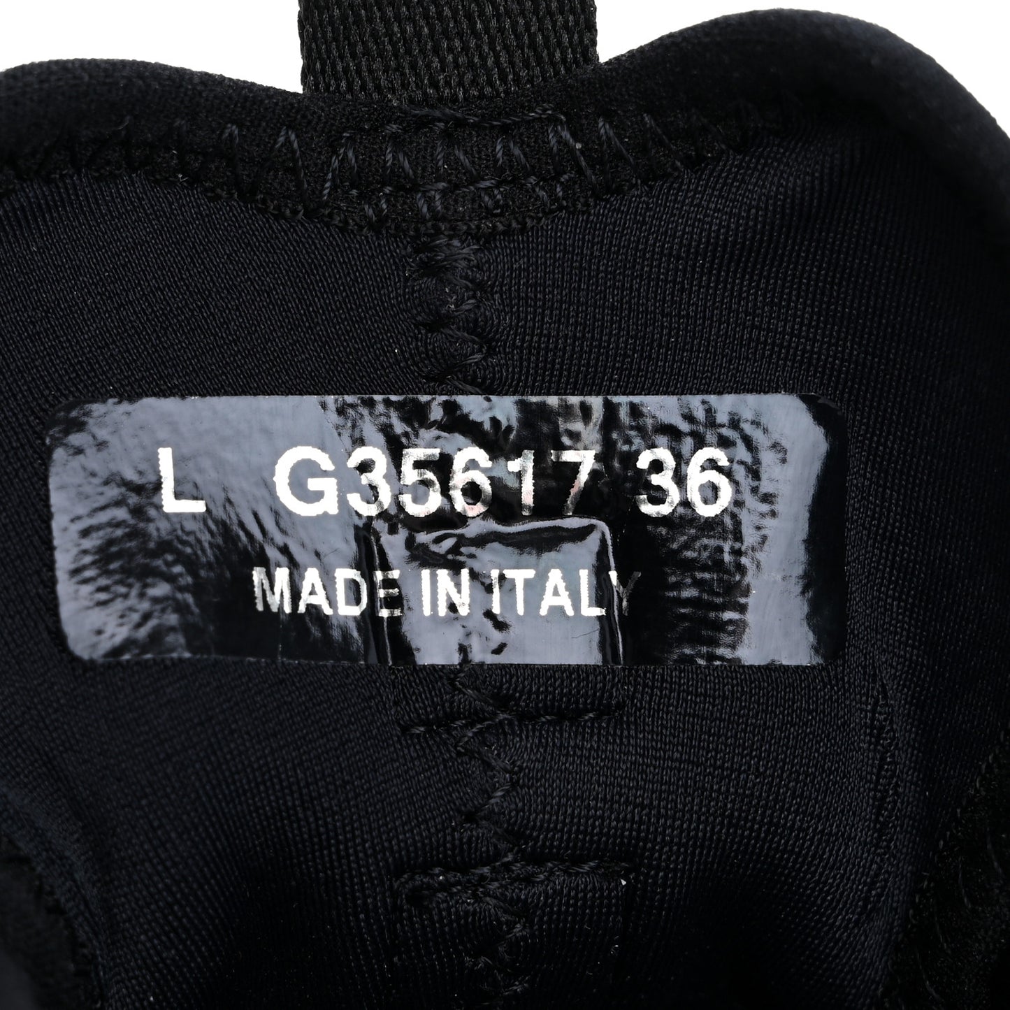 Velvet Calfskin Mixed Fibers CC Sneakers 36 Black