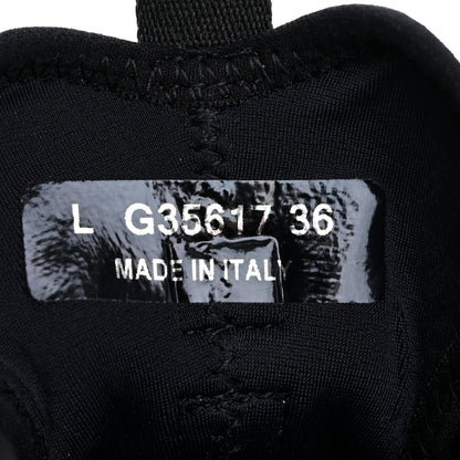 Chanel Velvet Calfskin Mixed Fibers CC Sneakers 36 Black 8 of 9