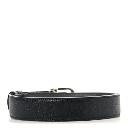 Gucci Textured Dollar Calfskin Squared Interlocking G 30mm Reversible Belt 85 34 Black 2 of 6