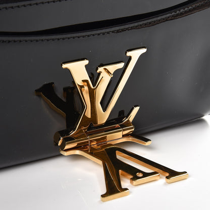 Louis Vuitton Patent Chain Louise MM Black 8 of 8