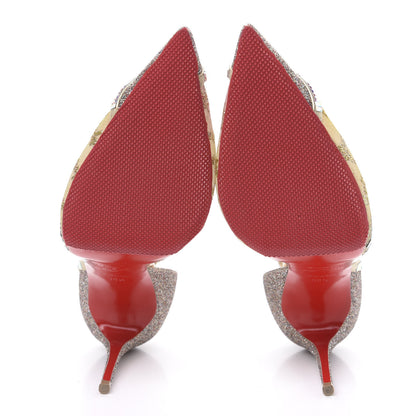 Christian Louboutin Mini Glitter Rete Tulle Chiara Diams 100 Pump 38.5 Version Multicolor 5 of 8