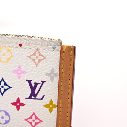 Louis Vuitton Monogram Multicolor Key Pouch White 9 of 13