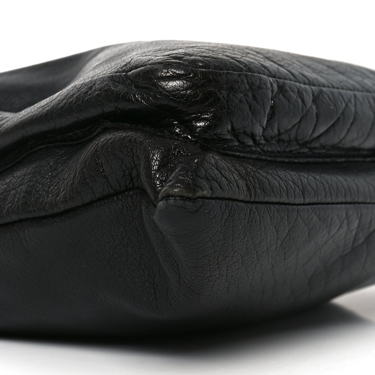 City Calf Messenger Bag Black
