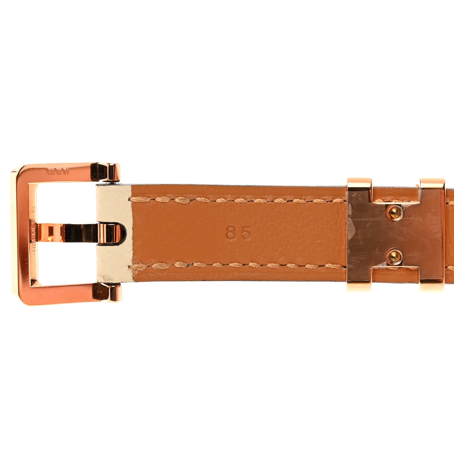 Epsom 15mm Pop H Belt 85 34 Craie