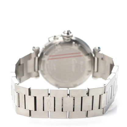 Cartier Stainless Steel 35mm Pasha C Automatic Watch Black 3 of 6
