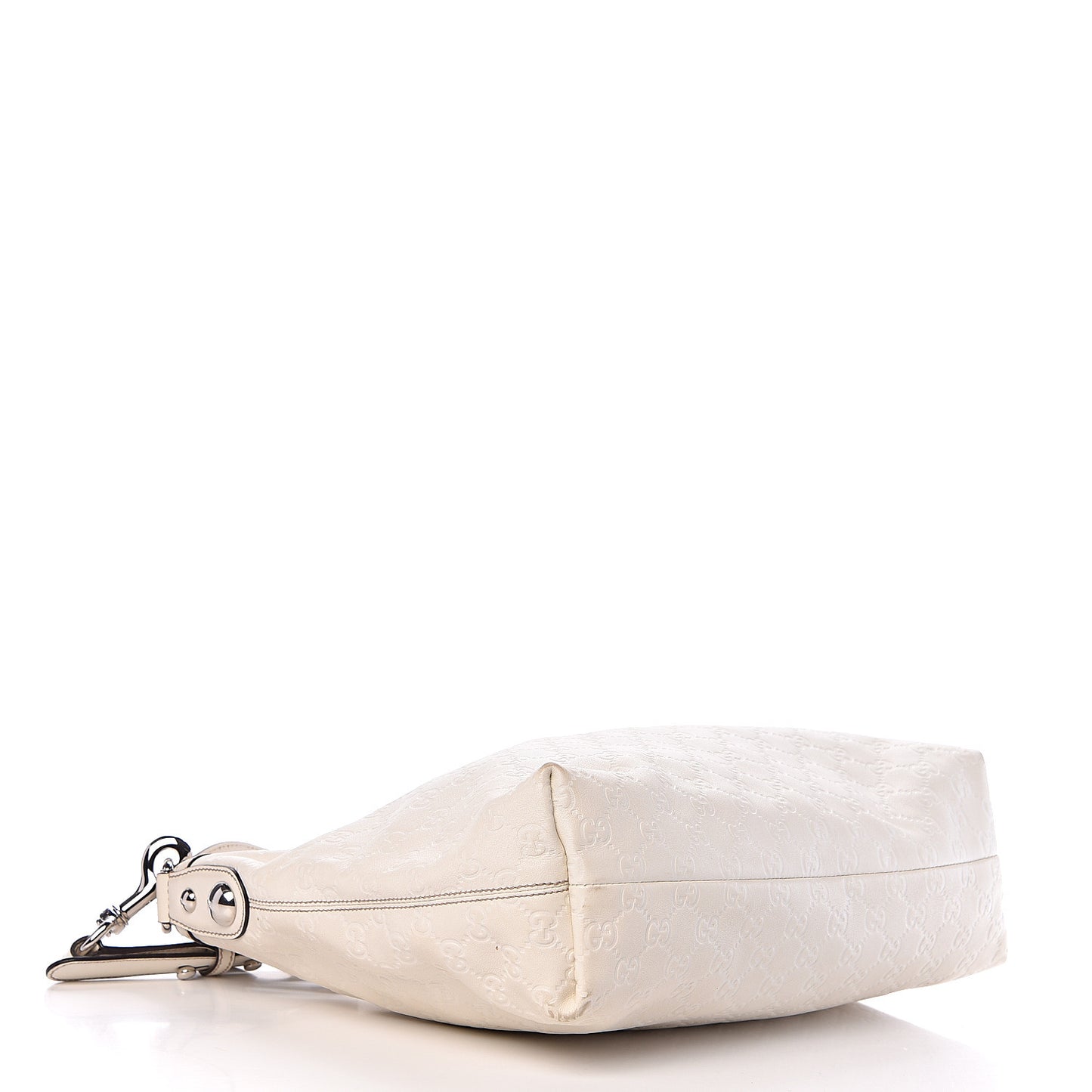 Guccissima Medium Icon Bit Hobo White