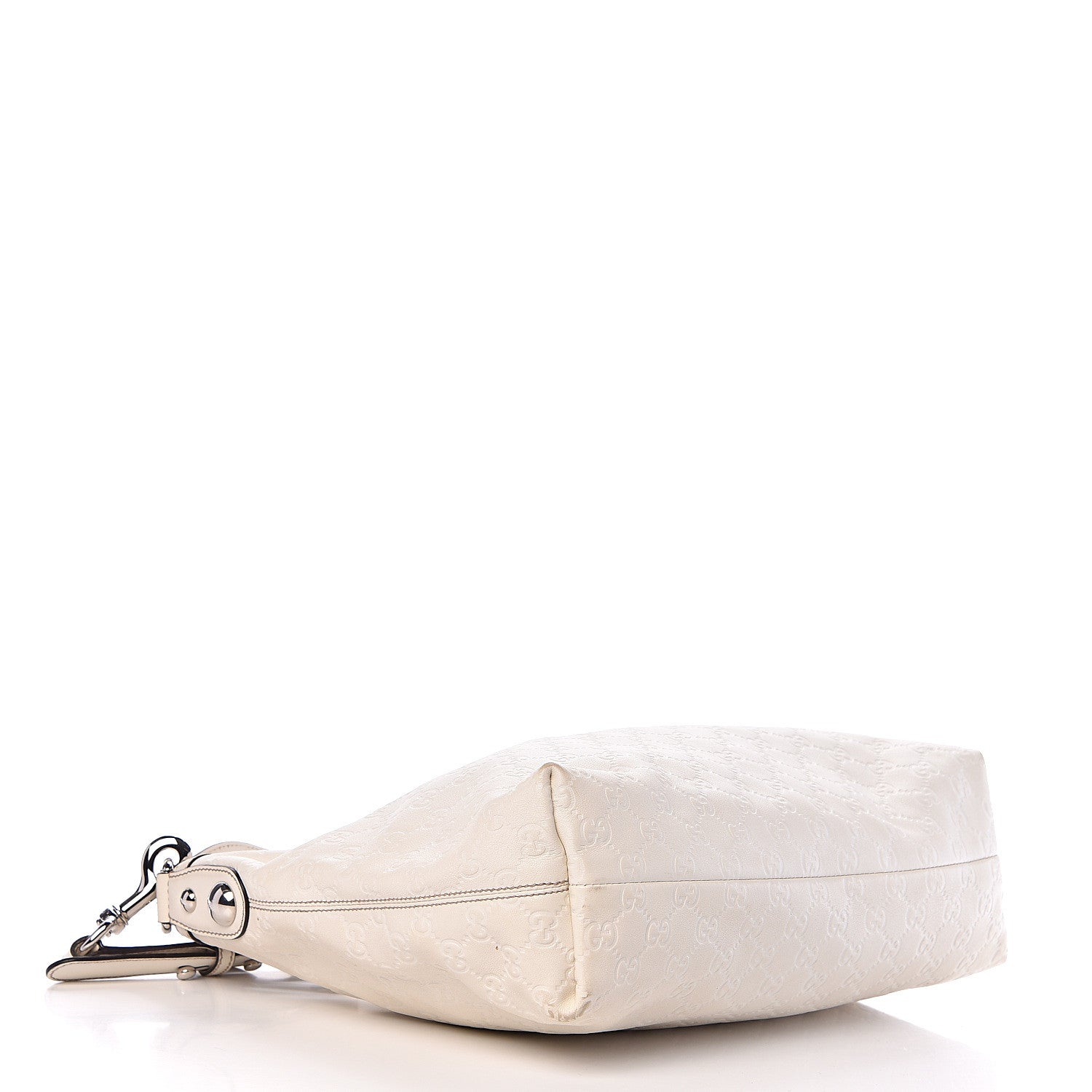 Gucci Guccissima Medium Icon Bit Hobo White 3 of 11