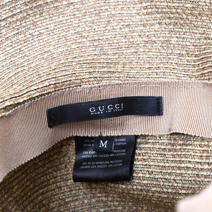 Gucci Straw Wide Brim Hat M Brown 5 of 5