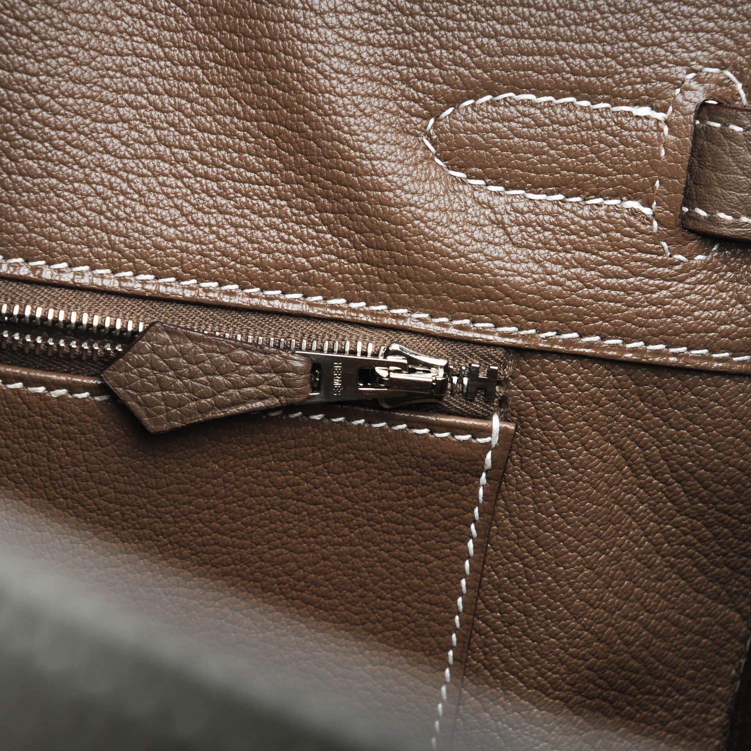 Hermes Taurillon Clemence Birkin 35 Etoupe 12 of 20