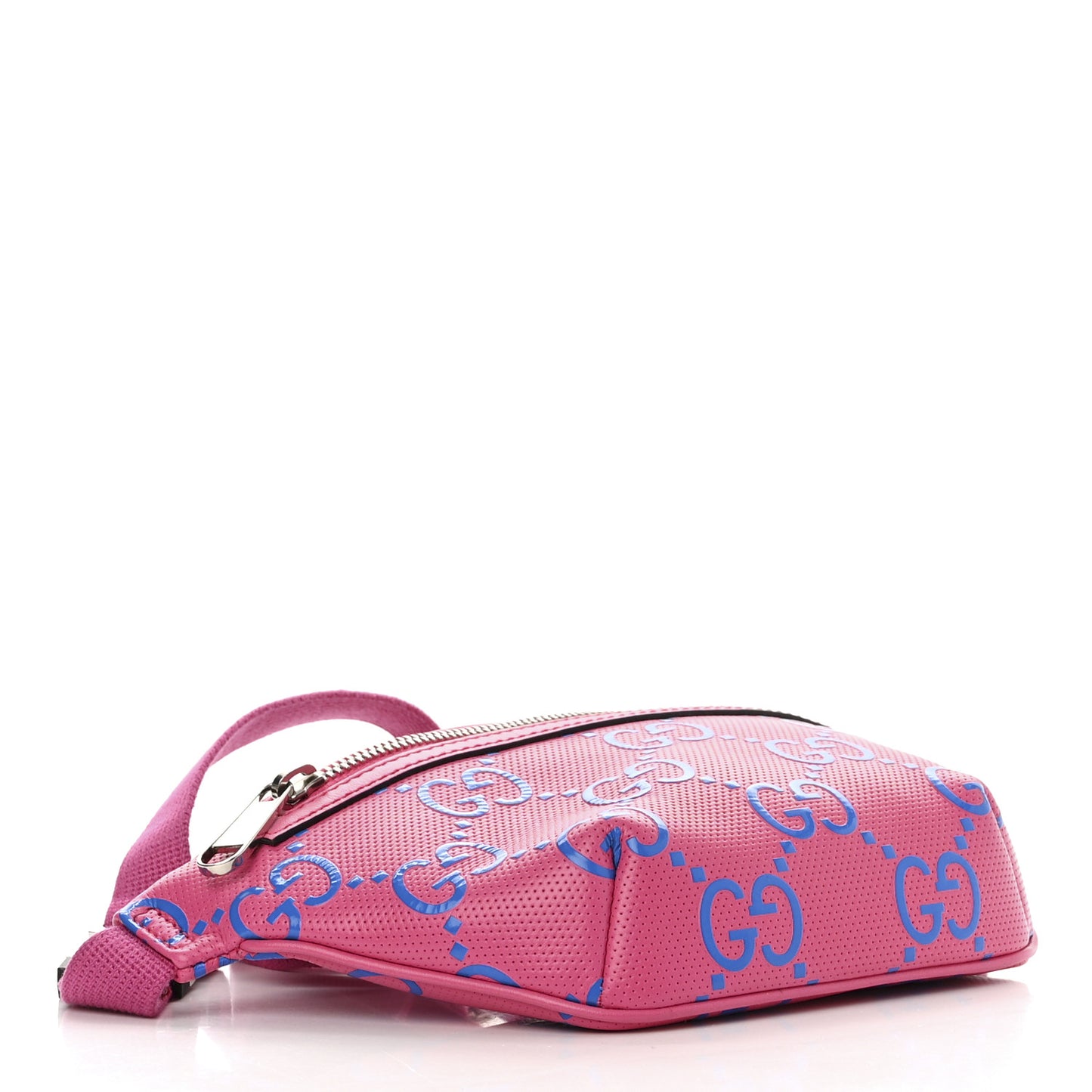 Calfskin GG Tennis Bi-Color Embossed Belt Bag Modern Fucsia Modern Blue