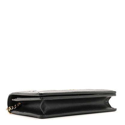 Gucci Calfskin GG Matelasse Chain Wallet Black 4 of 12