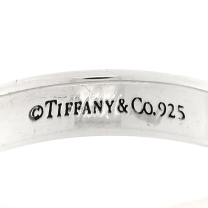 Tiffany Sterling Silver 1837 Lock Charm Ring 50 5.5 4 of 4
