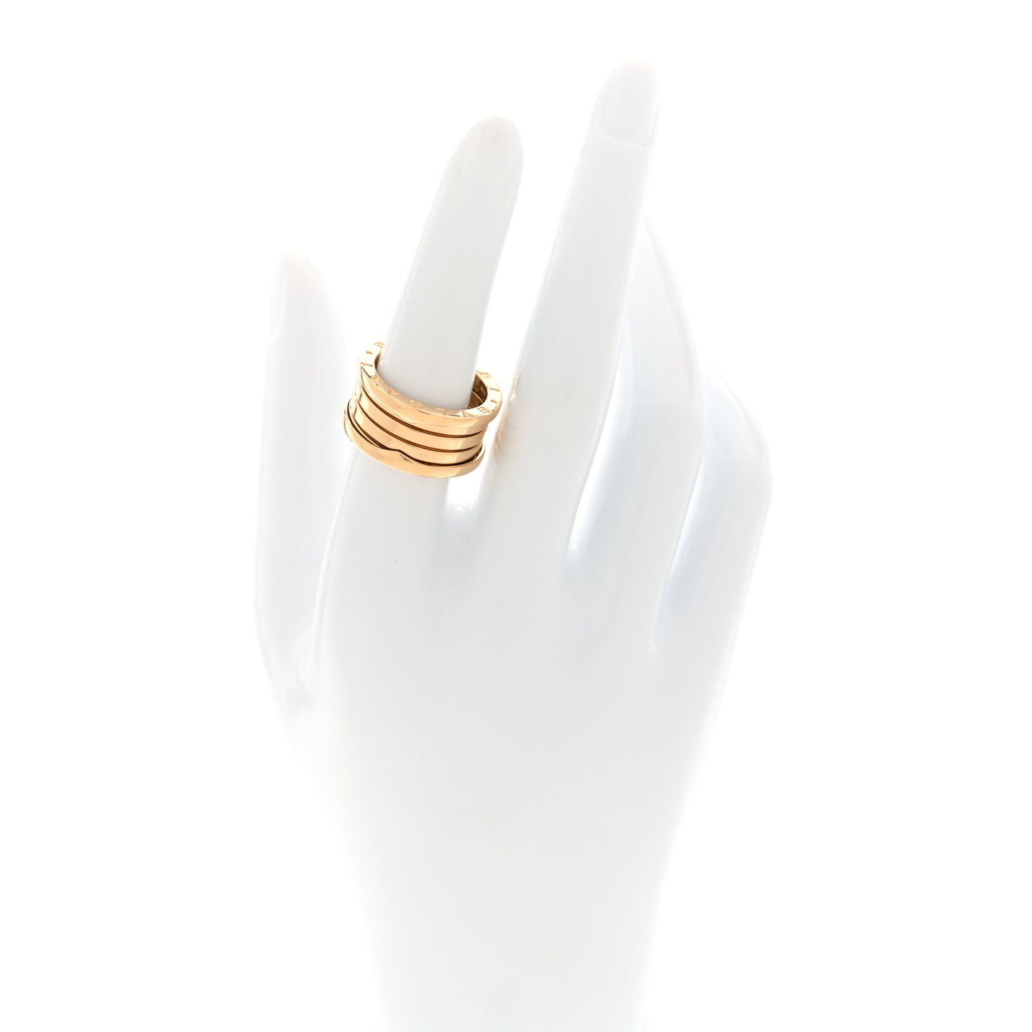 18K Yellow Gold B.Zero1 Three-Band Ring 55 7.25