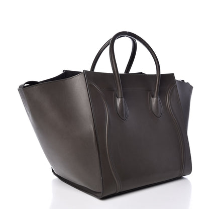 Celine Smooth Calfskin Medium Phantom Luggage Grey 3 of 14