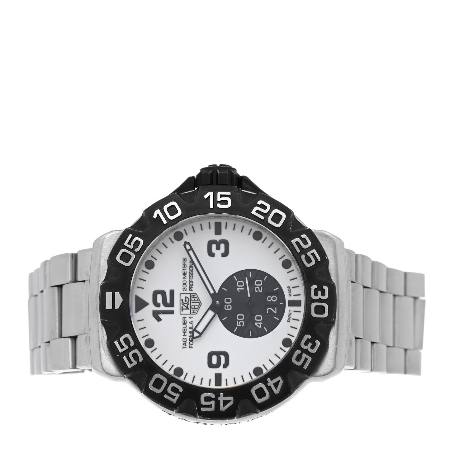 Stainless Steel 44mm Formula 1 Quartz Watch White WAH1011