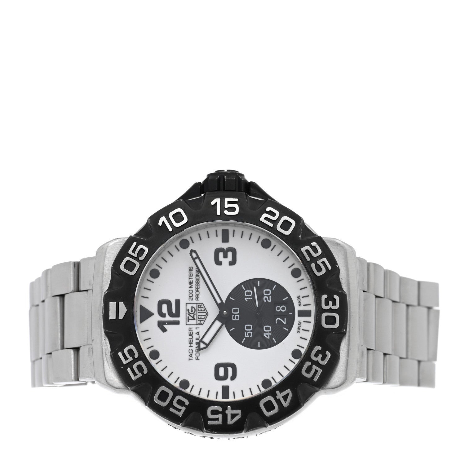 Tag Heuer Stainless Steel 44mm Formula 1 Quartz Watch White WAH1011 2 of 4