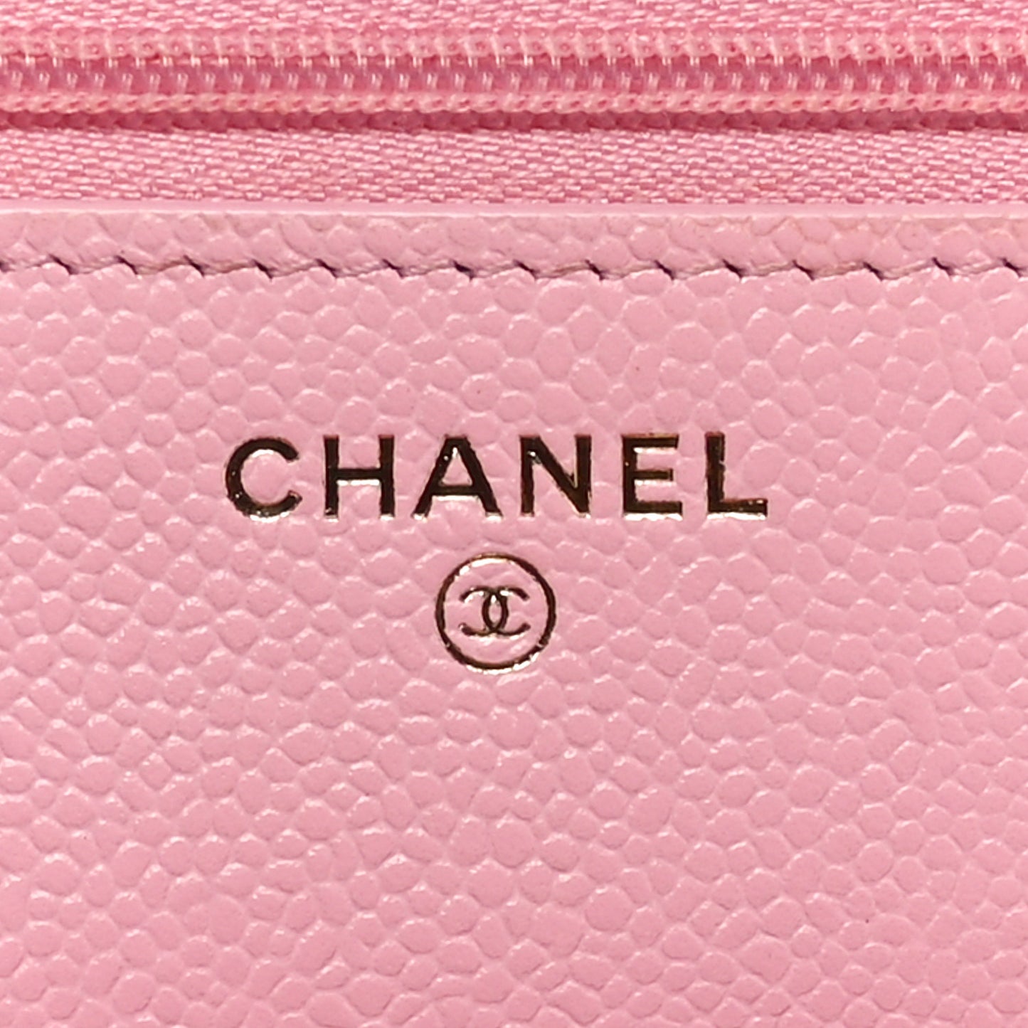 Caviar Quilted Chain CC Wallet On Chain WOC Pink