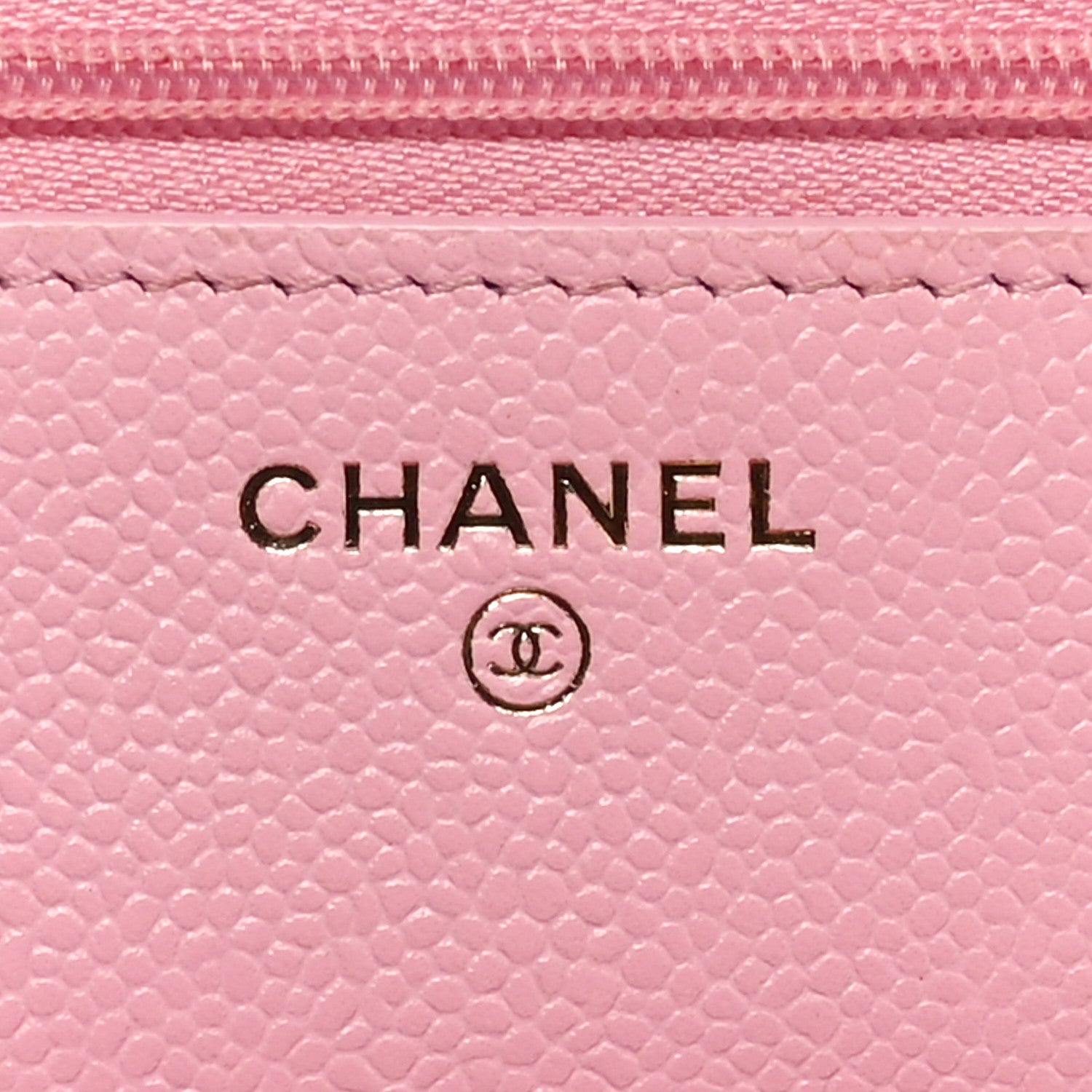 Chanel Caviar Quilted Chain CC Wallet On Chain WOC Pink 6 of 11