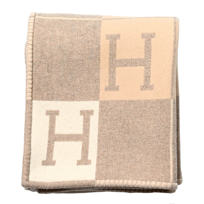 Hermes Wool Cashmere Avalon III Blanket Coco Camomille 1 of 5