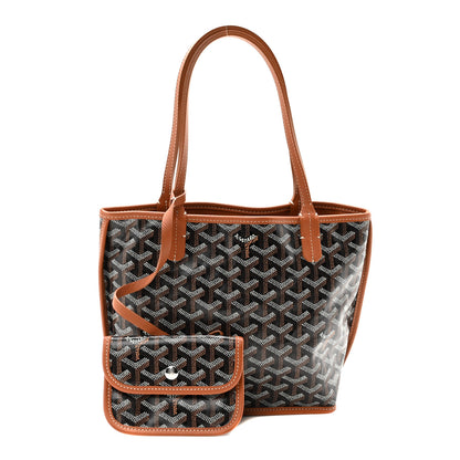 Goyard Goyardine Reversible Mini Anjou Black Gold 3 of 16