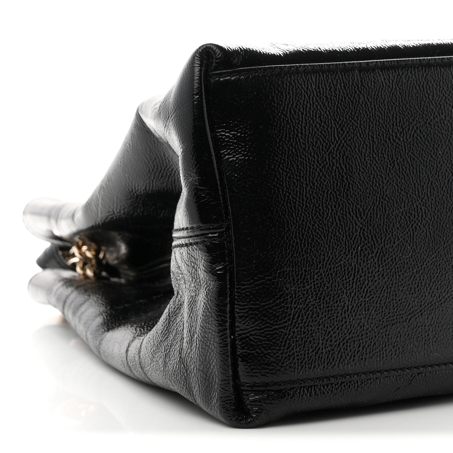 Gucci Patent Medium Soho Chain Shoulder Bag Black 10 of 11