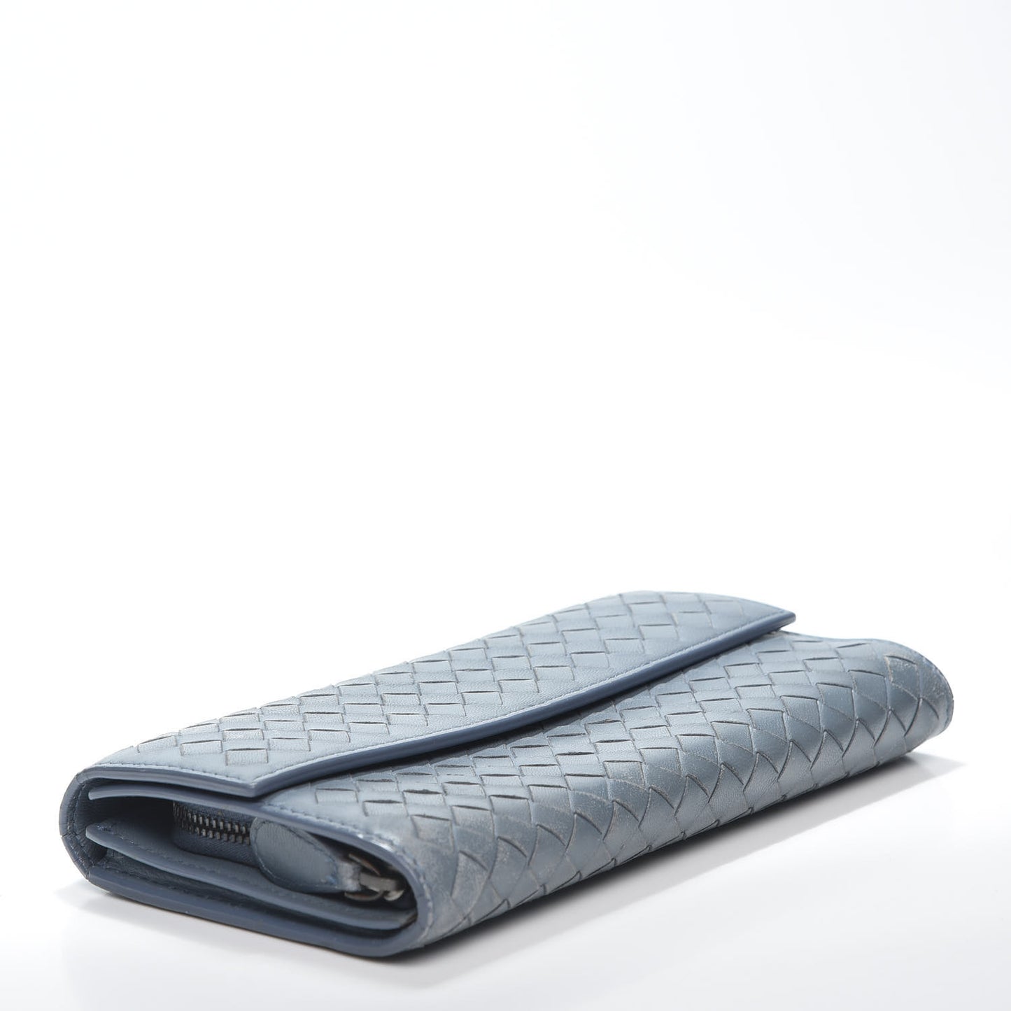Nappa Intrecciato Continental Flap Wallet Krim