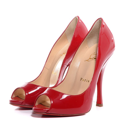 Christian Louboutin Patent Maryl 120 Pumps 36 Red 3 of 7