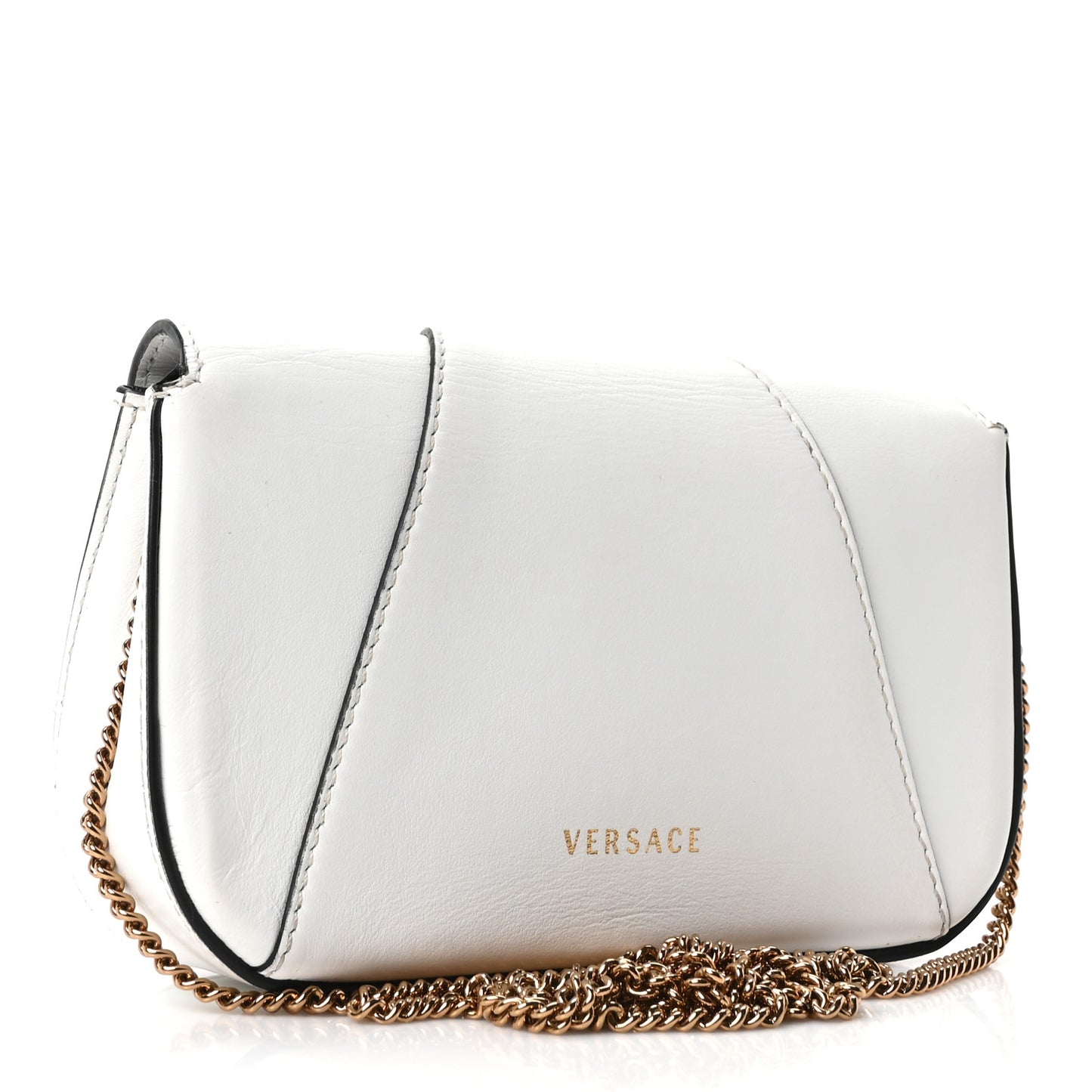 Vitello Virtus Mini Chain Bag White