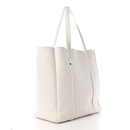 Balenciaga Smooth Calfskin Double Sided Medium Everyday Tote Optic White Black 4 of 19