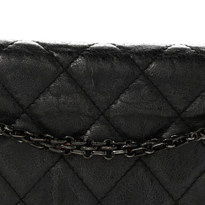 Chanel Metallic Aged Calfskin Quilted 2.55 Reissue 227 Flap So Black 8 of 14