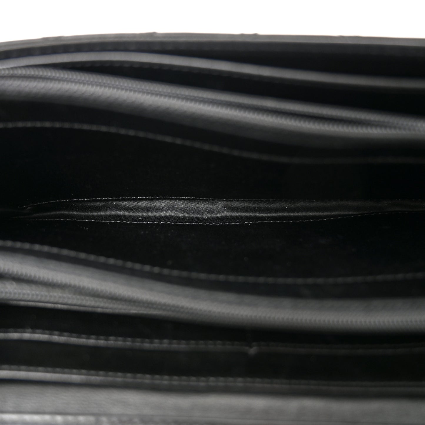 Lambskin Quilted East West Flap Clutch  Black