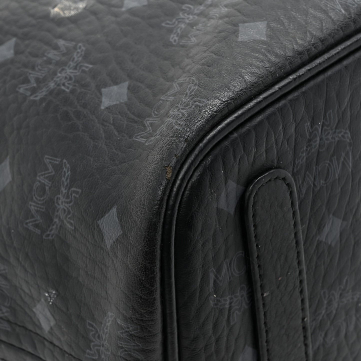 Visetos Medium Liz Reversible Shopper Tote Black